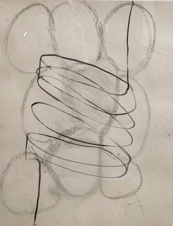 Nr. 1 Deutungsangebot Graphitstift a. Karton 70 x 66 cm