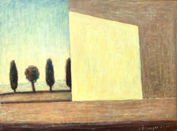 Nr. 12 Lichtraum mit Bäumen  2024 Öl a. Lw. 60 x 80 cm