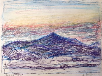 Nr. 31 Kaitersberg VI Pastell 27 x 36 cm