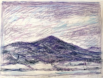 Nr. 33 Kaitersberg VIII Pastell 27 x 36 cm