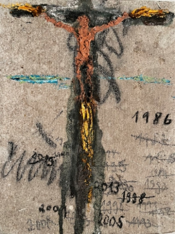 Nr. 8 Das Unsichtbare danach 1986-2023 Öl a. Lw. 23 x 18 cm