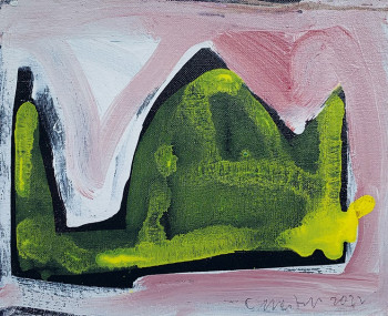 Nr. 15 Jeder hat sein Alphabet 7 2022 Acryl a. Malplatte / Lw. 24 x 30 cm