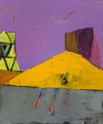 Nr. 5 Goldenes Land 2022 Acryl a. Lw. 120 x 100 cm