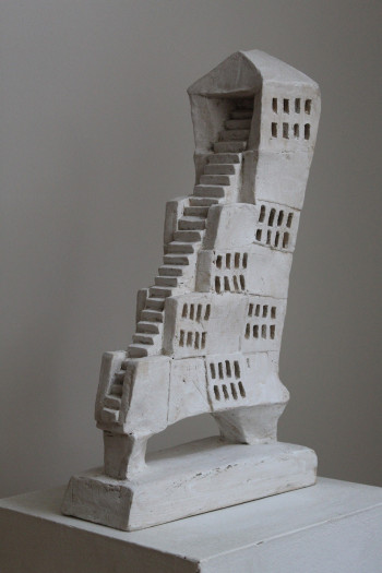Nr. 2 Unterwegs zu Hause 2012  Steinzeug 42 x 32 x 12 cm