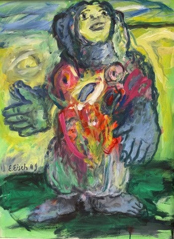 Nr. 7 loslassen und weggehen 2009 Öl a. Lw. 80 x 60 cm