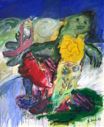 Nr. 2 Licht und Leben 1998 Öl a. Lw. 124 x 103 cm