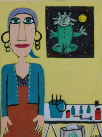 Nr. 40 Künstlerin 2024 Acryl a. Holz 40 x 30 cm