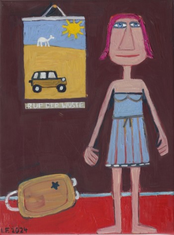 Nr. 16 Ruf der Wüste 2024 Öl a. Lw.  40 x 30 cm