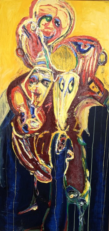 Nr. 1 o.T. 2023 Öl a. Lw. 140 x 70 cm