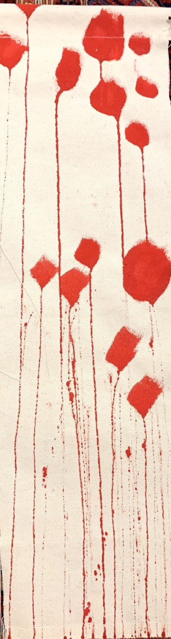 Nr. 13 Etüde rot 68 x 20 cm