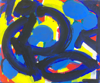 Nr. 1 o.T. (281) 2001 Acryl a. Lw. 50 x 60 cm