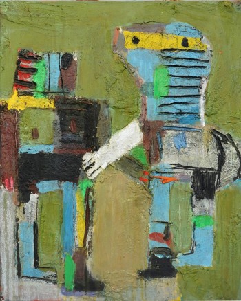 Nr. 44 Grünes Paar 2025 Öl a. Lw. 100 x 80 cm