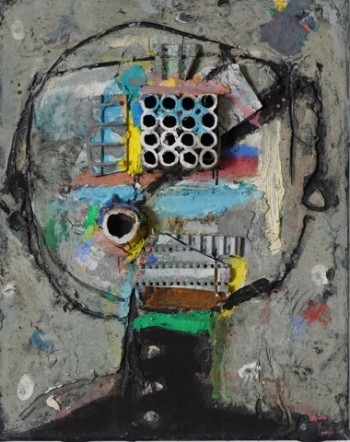 Nr. 12 Kleiner Träumer 2022 Materialbild 30 x 24 x 5 cm