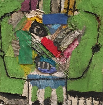 Nr. 4 o.T. Öl a. Lw. 30 x 30 cm