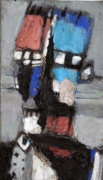 Nr. 58 Strenger Kopf 2025 Öl a. Lw. 60 x 35 cm