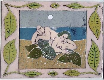 Nr. 5 A Midsummer Night´s Dream 2025 Linolschnitt  18 x 24 cm