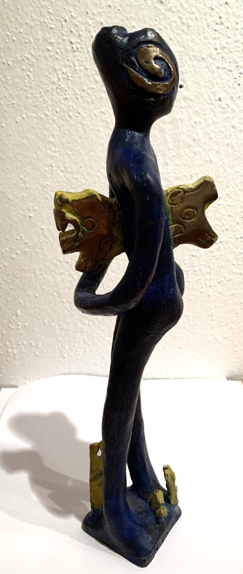 Nr. 12 Wut im Bauch  Bronze Unikat H 28 cm